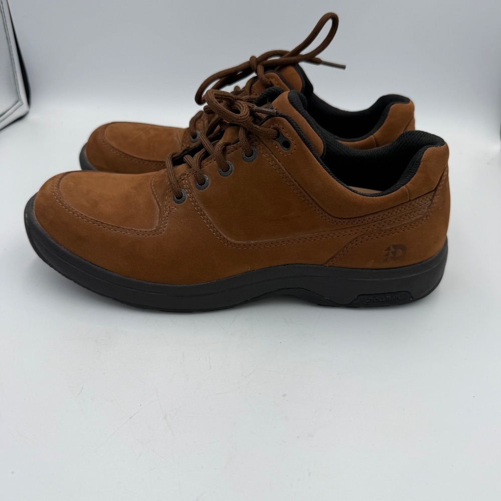 Dunham Windsor Brown Leather Waterproof Walking Shoes Mens 8 D Comfort Preppy